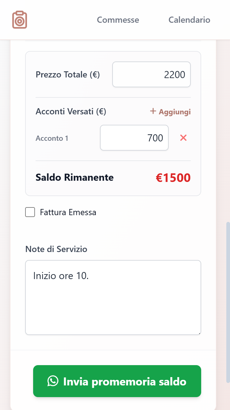Screenshot Archivio